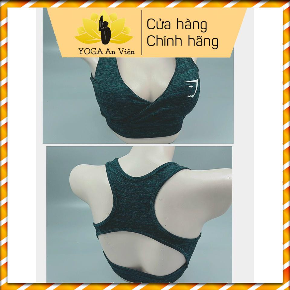 [Ảnh thật] Bra GS đắp chéo chất thun co giãn thấm hút mồ hôi tuyệt đối- 091- Yoga An Viên