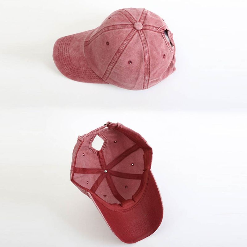 Mũ Lưỡi Trai Cotton Màu Sắc Trơn Phong Cách Vintage Dành Cho Nam Và Nữ