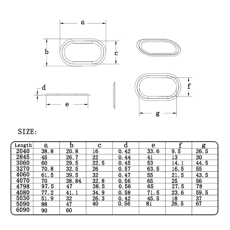 Set 2 Đĩa Rung Bass Hình Oval Bằng Cao Su Chuyên Dụng Cho Loa Bass 2040-6090