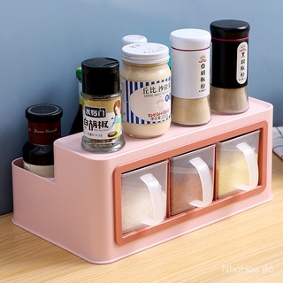 Nhà Bếp Gia Vị Lưu Trữ Bàn Hộp Gia Vị Chai Lọ Gia Vị Muối Giá Phù Hợp
