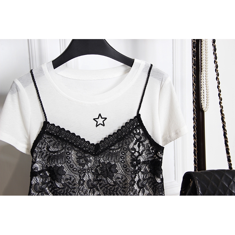 Bộ Đồ Ngủ Ngắn Tay Phối Ren Với Chất Liệu Bằng Lụa Thoải Mái Dành Cho Nữ | BigBuy360 - bigbuy360.vn