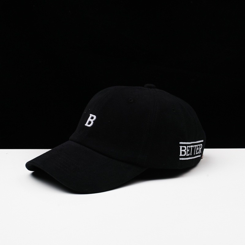 Mũ Lưỡi Trai Nón Kết Nhung Cao Cấp Thêu Chữ B 446 Phong Cách Ulzzang Form Unisex Nam Nữ - Hazo