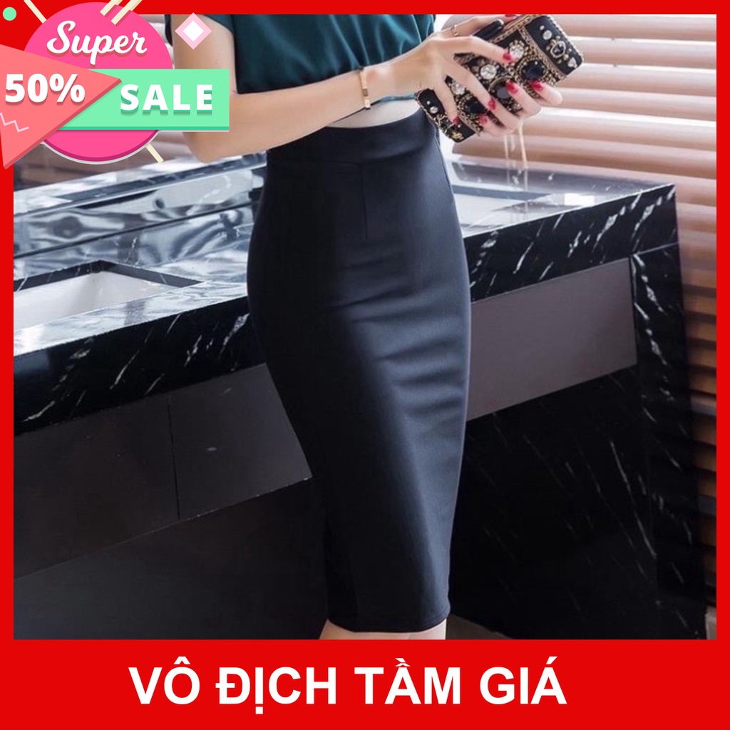 [SALE 50%] Chân Váy bút chì/chân váy công sở sẻ sau nhều màu tùy chọn chất vải co dãn dáng ôm mềm mại dễ thương