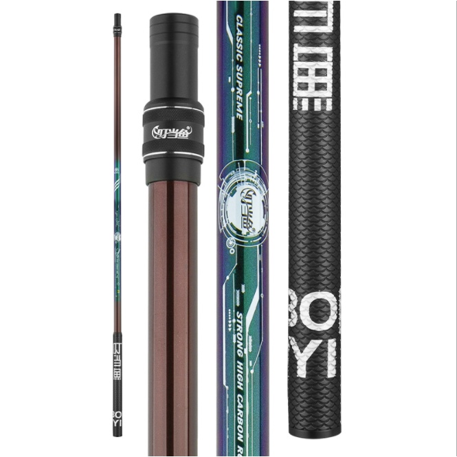 Cán vợt carbon cao cấp 1m7 - 2m1 - siêu cứng - nhẹ