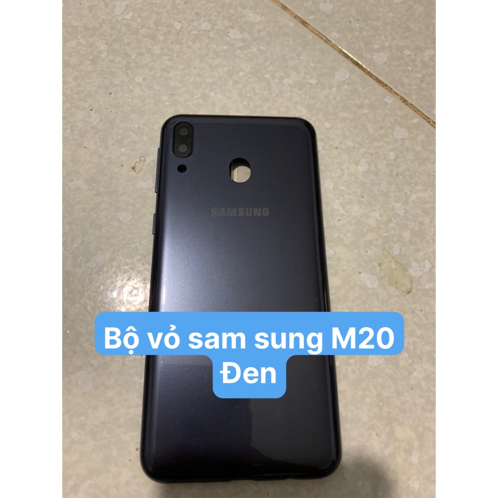 Bộ vỏ Sam sung M20 / SM - M205F - samsung (bộ gồm lưng , sườn và đủ phím bấm)