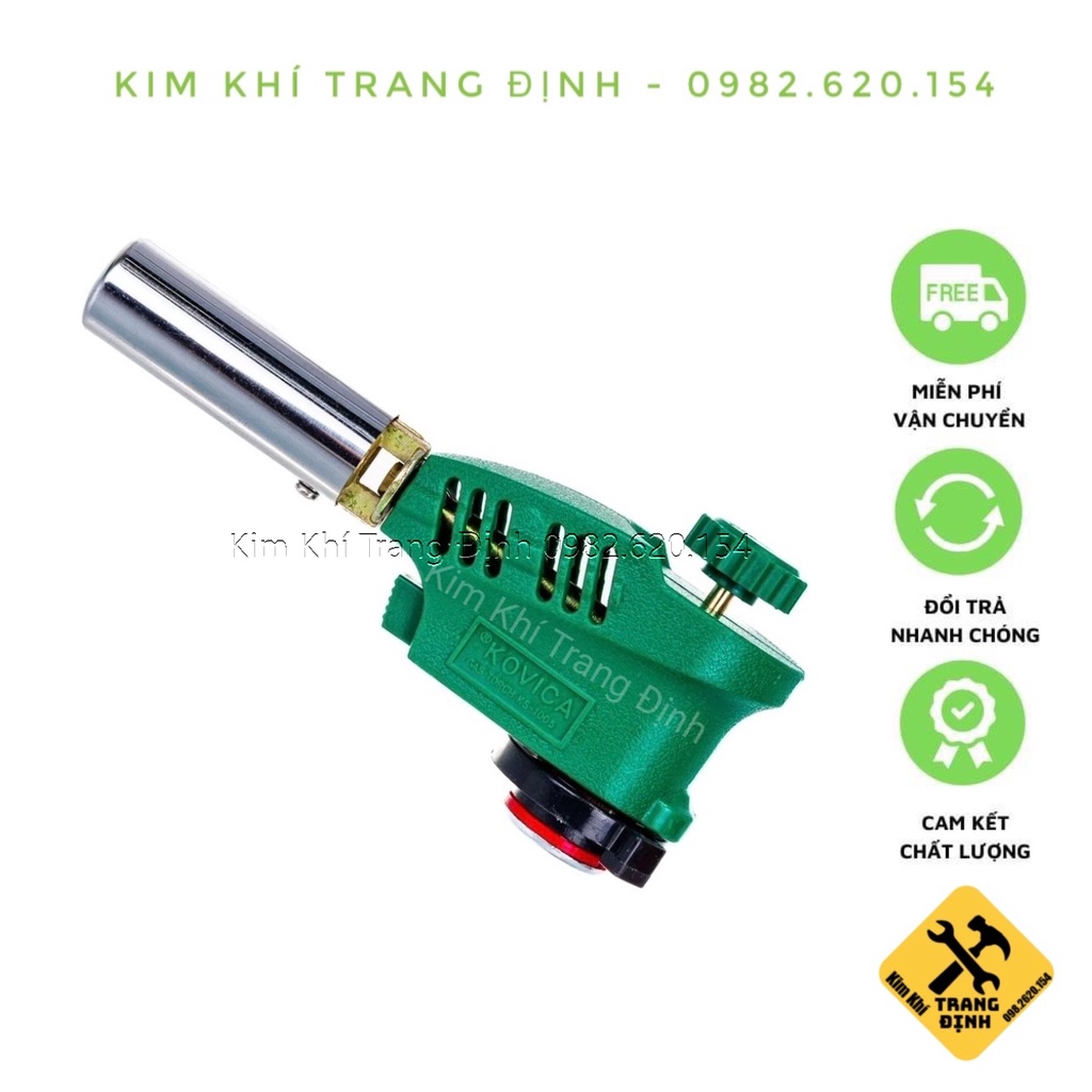 Đầu khò ga tự động đánh lửa KOVICA, đèn khò lửa an toàn cao, tiện dụng, chất lượng bền bỉ, công suất lớn