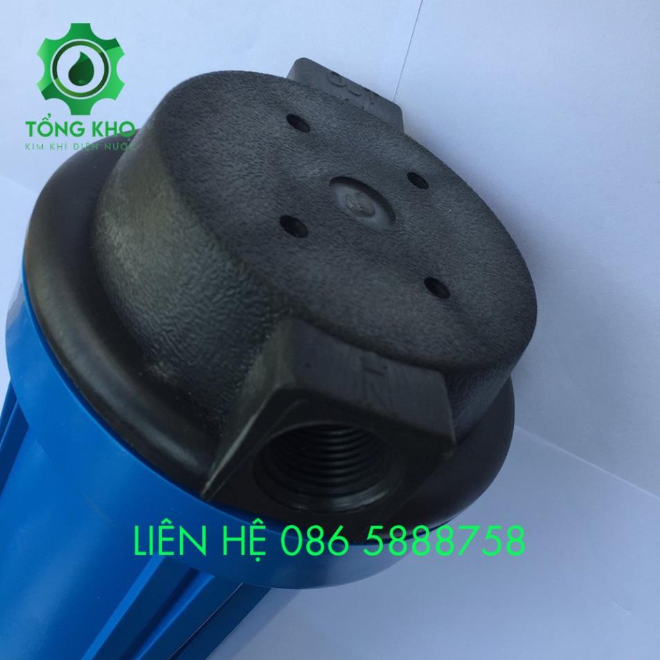 Cốc lọc nước thô đầu nguồn 10 inch, ren 21 dùng cho máy lọc nước - Tổng kho kim khí điện nước - CL21-01