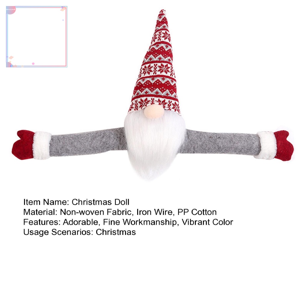 (DOV) Búp Bê Trang Trí Cây Thông Noel Không Mặt Dễ Chăm Sóc