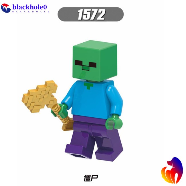 Bộ Đồ Chơi Lắp Ráp Mô Hình Lego Nhân Vật Steve Alex Zombie Iron Golem Enderman