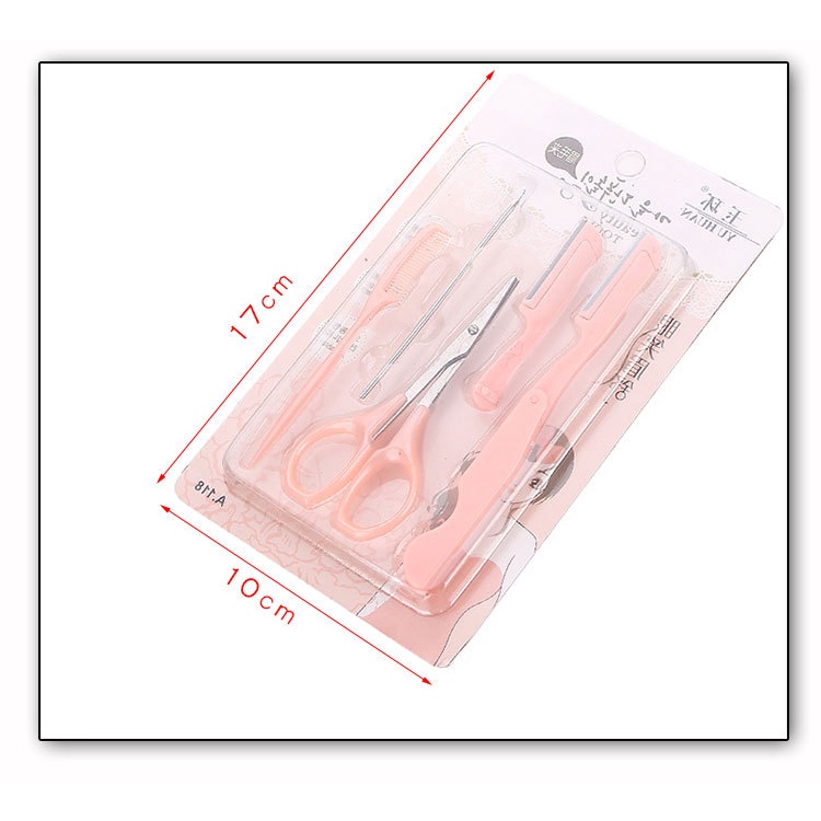Set 5 Món Cạo Mày,Tỉa Mái Kèm Kéo A.118 [ MÃ A805 ]