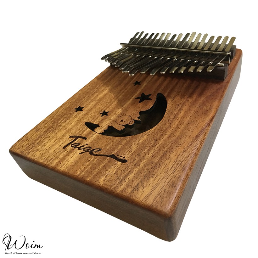 Đàn Kalimba 17 phím Taige KJ02 gỗ Mahogany - Mẫu Moon