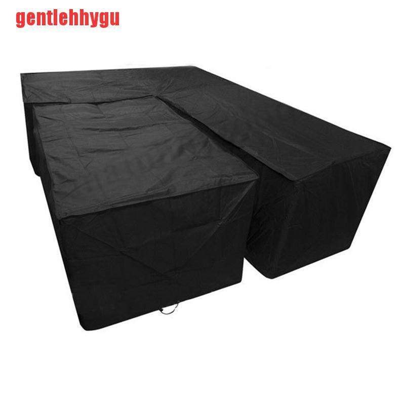 [gentlehhygu]Furniture Dust Cover Outdoor Table Cover L Shape Corner Furniture Cover