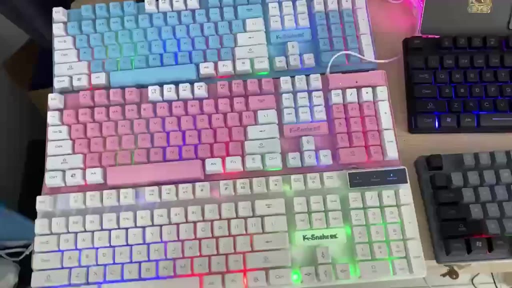 Bàn Phím Máy Tính/Bàn Phím Laptop Giả Bàn Phím Cơ Đôi Màu Có Đèn LED Chiếu Sáng/Giao Hàng Trong Ngày/Bảo Hành 12 Tháng | BigBuy360 - bigbuy360.vn