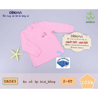 [Dokma] Áo cổ 3p Kid DA583 in hình thú