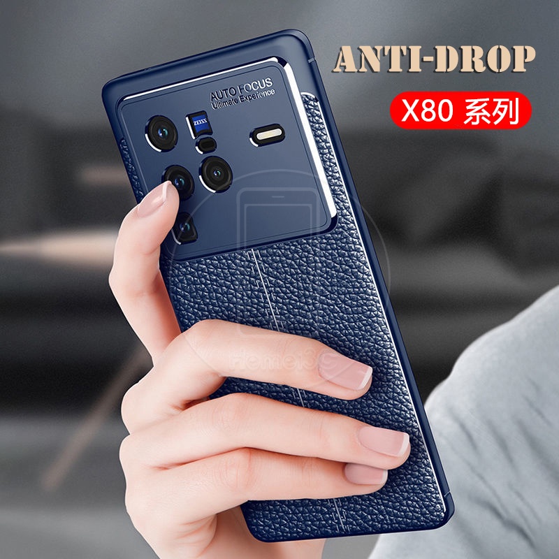Ốp Điện Thoại TPU Mềm Kết Cấu Vải Cho Vivo X80 Pro X80Pro