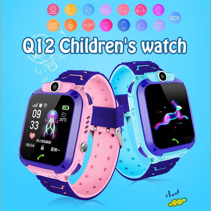 Đồng hồ thông minh cao cấp định vị gọi điện theo dõi kiểm tra sức khỏe trẻ em GPS Q50 - Q12