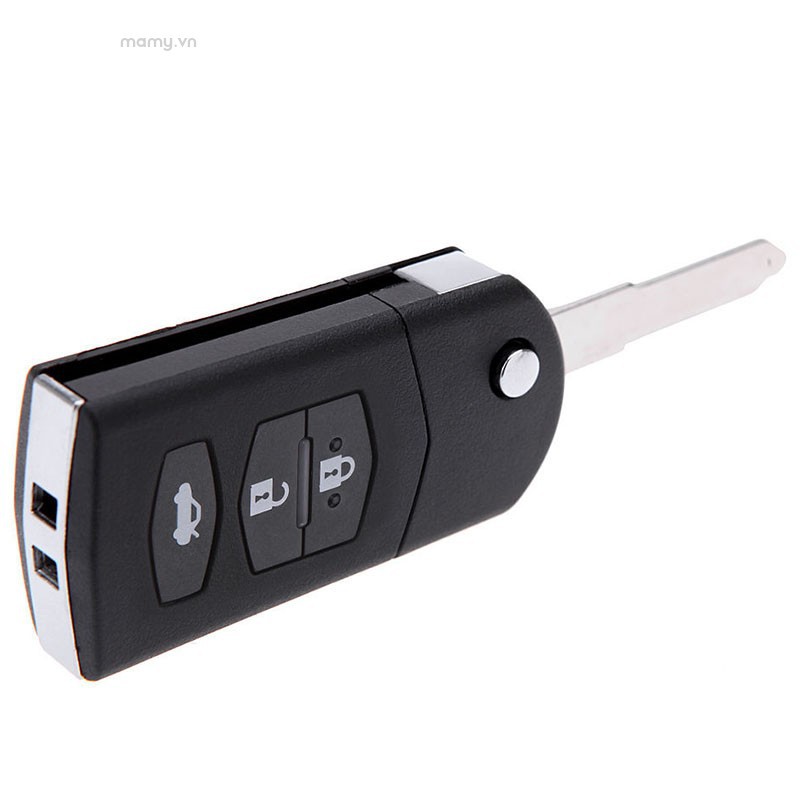 Vỏ Chìa Khóa Điều Khiển Từ Xa 3 Nút Gấp Được Cho MAZDA 2 3 5 6 RX8 MX5