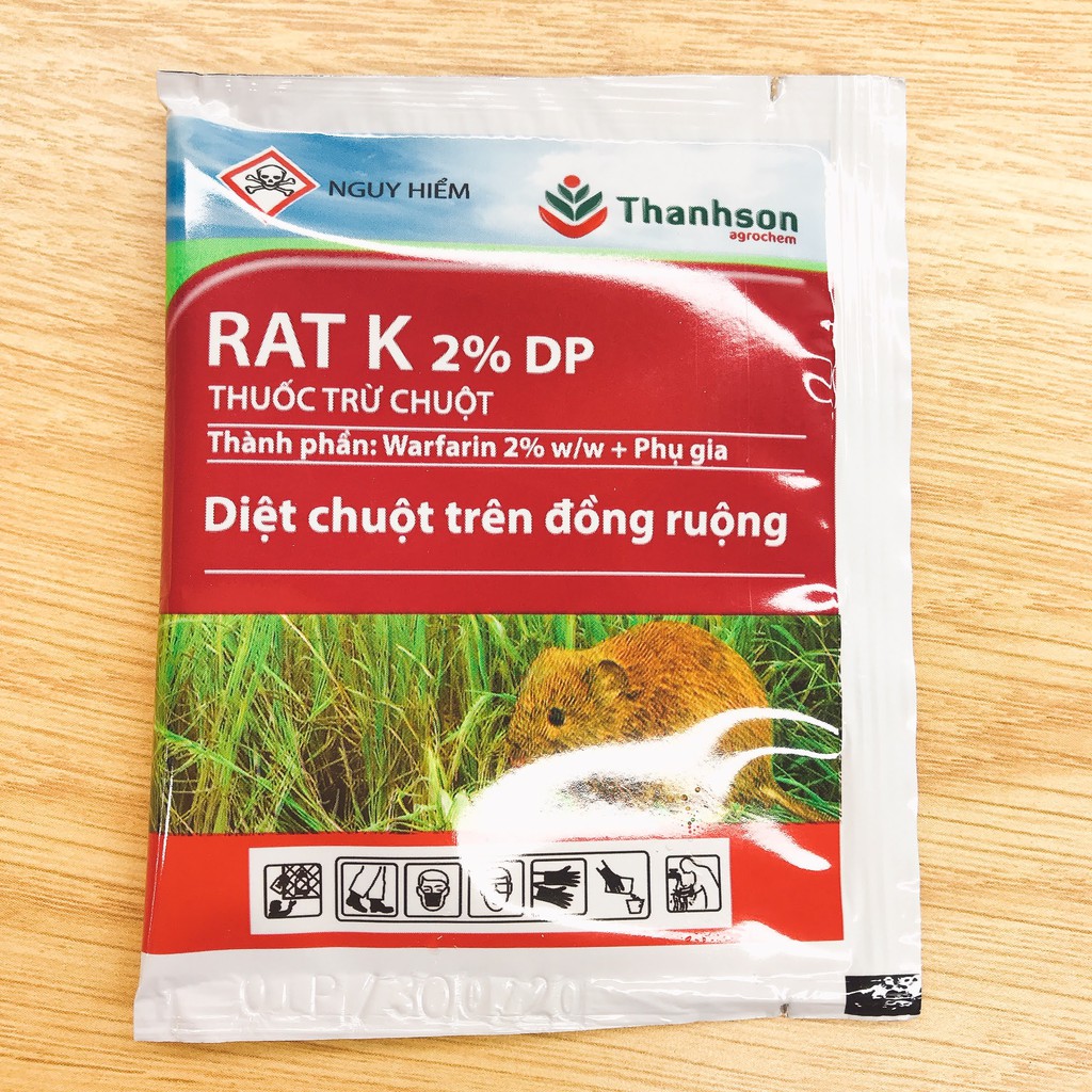 Thuốc Diệt Chuột RAT K 2% DP ( 1 gói nhỏ 10 gram )