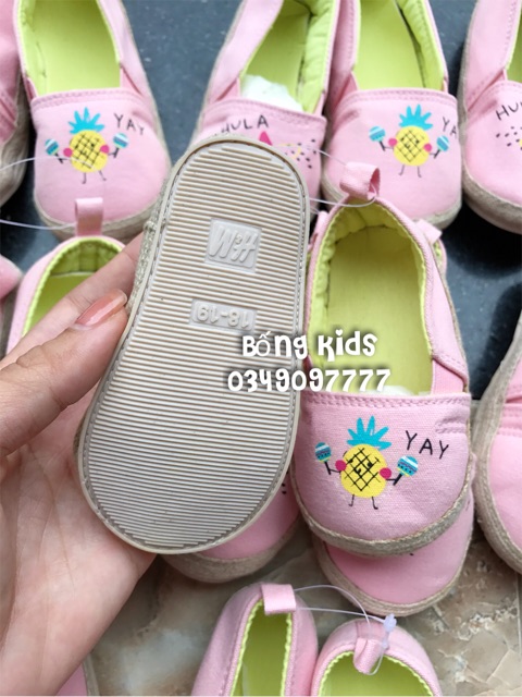 Slip On Bé Gái Hula Yay Hồng