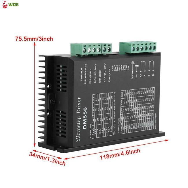 【COD】DM556 2-phase Digital Stepper Motor Driver 42/57/86 Stepper Motor Driver for CNC