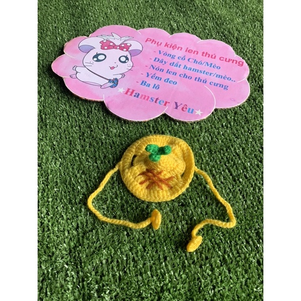 Nón/ Mũ len trái khóm cho small pet