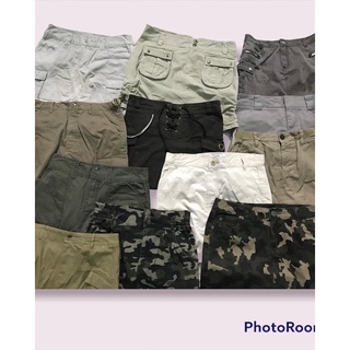 Cargo kaki skirt Y2K 2hand