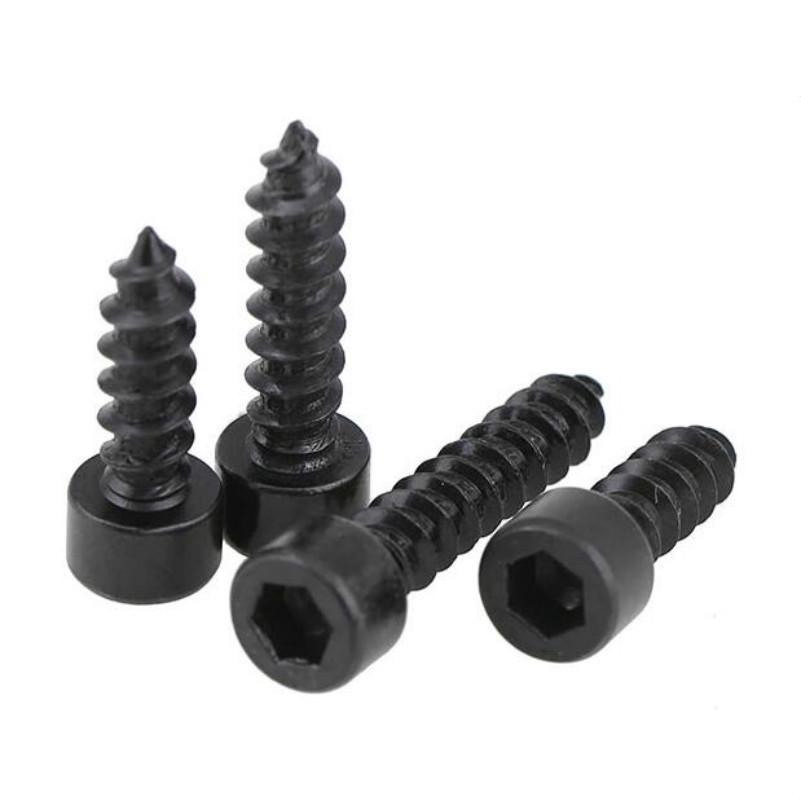 M5 M6 HA Đầu lục giác màu đen Tự khai thác Vít Cốc nội thất Âm thanh Vít sắc nét