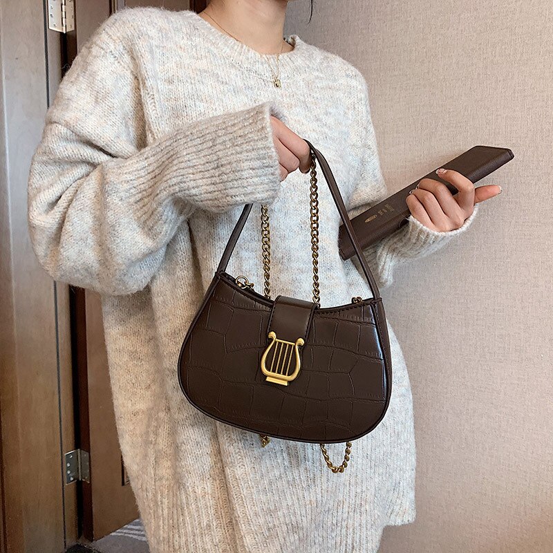 Túi Xách JASMIN NOIR Họa Tiết Da Cá Sấu Hợp Thời Trang Cho Nữ