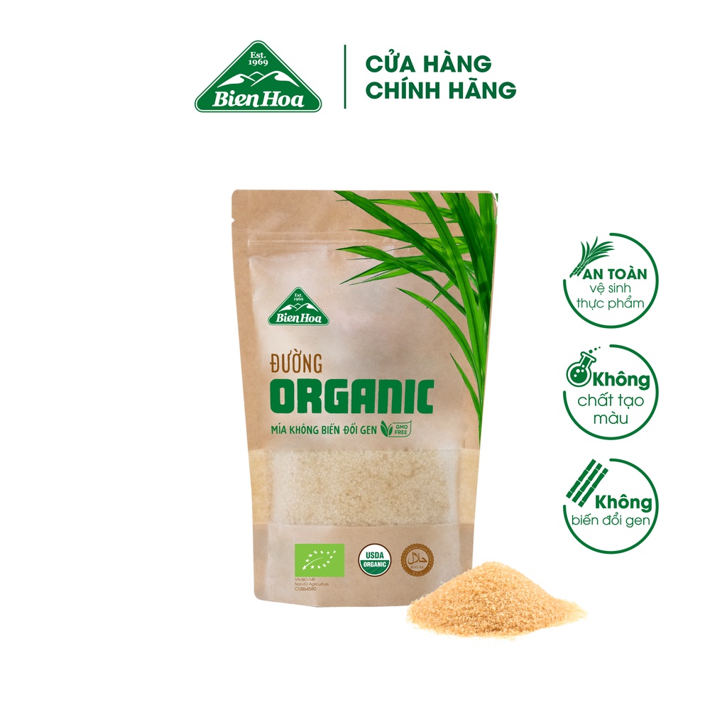 Đường Organic Biên Hòa túi 400g/túi