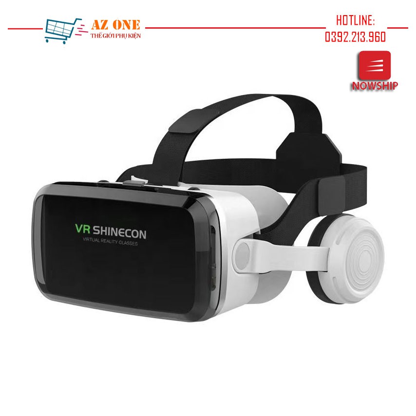 Kính Thực Tế Ảo Bluetooth Hỗ Trợ Màn Hình 6.5inch Có Tai Nghe VR Shinecon G04BS