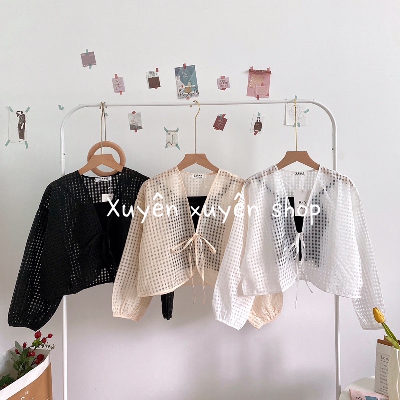 [Mã SKAMFSW175 giảm 10K đơn 50K] Set áo kiểu nơ ngực 2 chi tiết (ảnh thật shop chụp kèm video)
