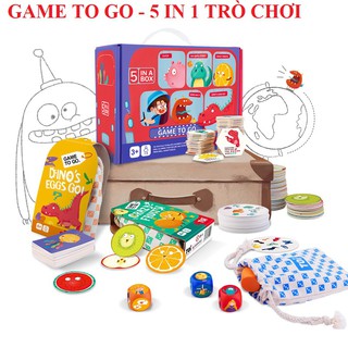 Trò chơi 5 trong 1 chính hãng TOI GAME TO GO 5in1 dành cho bé từ 3 tuổi
