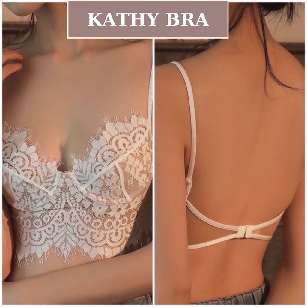 A02 Áo Bra Ren KATHY BRA Bralette Mềm Mại Mỏng Nhẹ Có Gọng Nâng Ngực Sexy Gợi Cảm