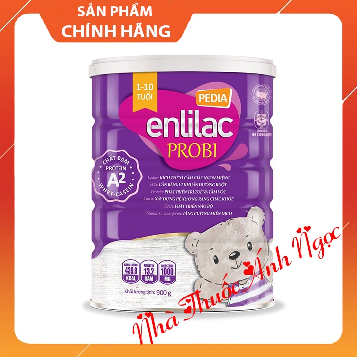 Sữa Enlilac Probi Protein A2 Pedia 400g, 900g - giúp cải thiện biếng ăn tăng sức đề kháng, chiều cao, phát triển trí não