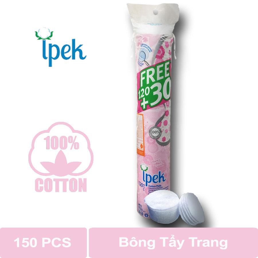 Bông tẩy trang Ipek Thổ Nhĩ Kì 100 miếng + (tặng ) 30 miếng | BigBuy360 - bigbuy360.vn