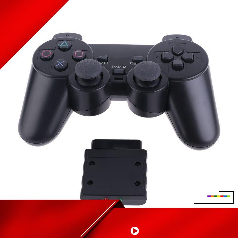 Tay Cầm Chơi Game Không Dây PS2 Tần Số 2.4Hz Kèm Bộ Thu Tín Hiệu Cho Sony Playstation 2