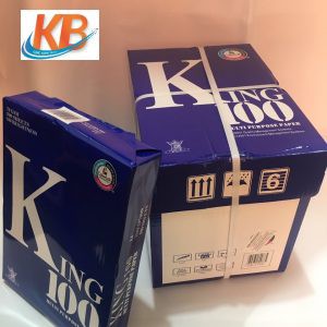 Giấy in văn phòng A4 King 100 ĐL 70gsm 500 tờ 1 ram (loại A3,A4)