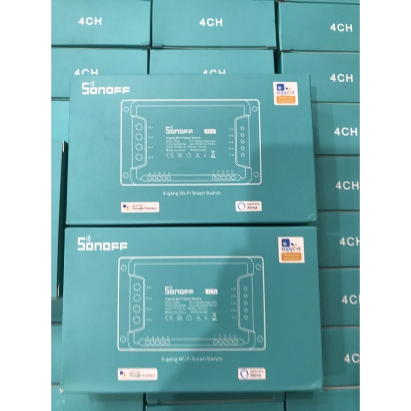 Công tắc thông minh điều khiển từ xa SONOFF 4CH R3, điều khiển bằng WIFI, điều khiển 4 KÊNH