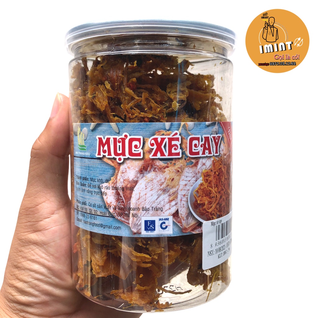 Mực xé tẩm vị 200g Mực Xé Sợi Vị Cay Nha Trang khô mưc xé cay khô Tẩm Vị Đồ Ăn Vặt online