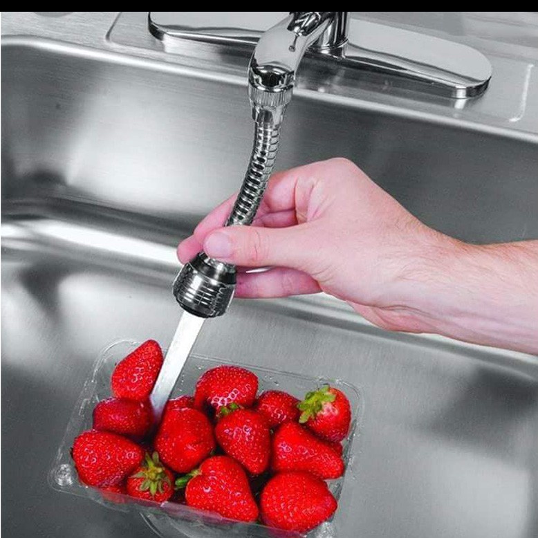 Vòi nước tăng áp Inox xoay 360