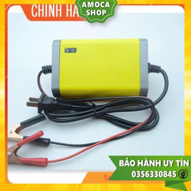 [ TRỢ SHIP] Bộ sạc acquy 12V-2A thông minh cao cấp , Bộ nạp ác quy tự ngắt Sạc Nhanh Chính xác [ CÓ VIDEO]