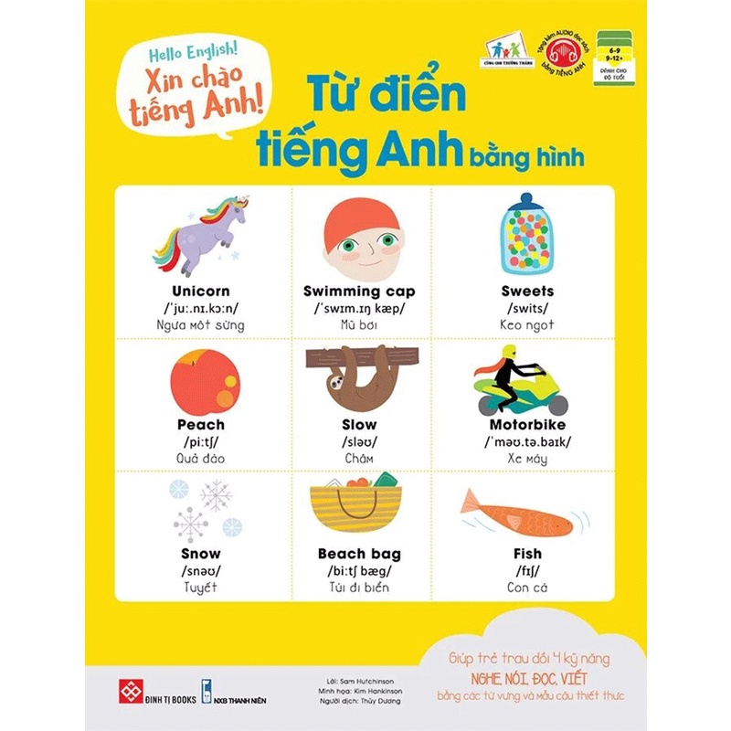 Sách Hello English! - Xin Chào Tiếng Anh!- Từ Điển Tiếng Anh Bằng Hình