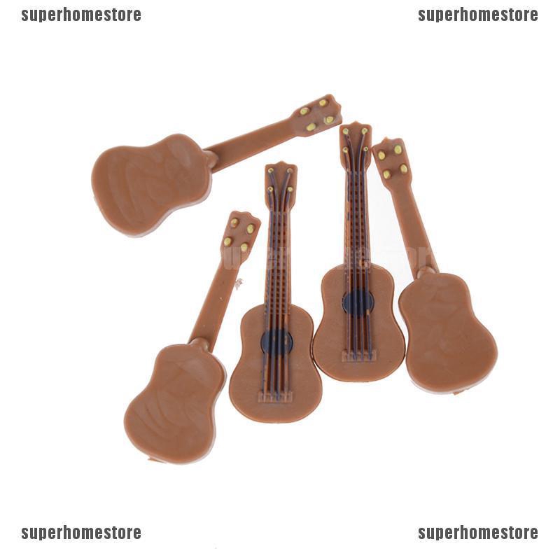 Đàn Guitar Mini Tỉ Lệ 1: 12 / 1: 24 Trang Trí Nhà Búp Bê