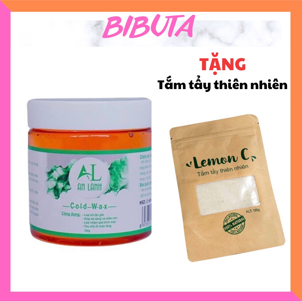 Wax lông An Lành tẩy lông nách chân tay an toàn hiệu quả (Tặng Bột tắm tẩy thiên nhiên+ giấy+que wax)