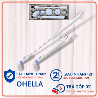 Máy cọ rửa Toilet không dây OHELLA NEOSPRIN SCRUBBER có điều chỉnh độ dài cán.
