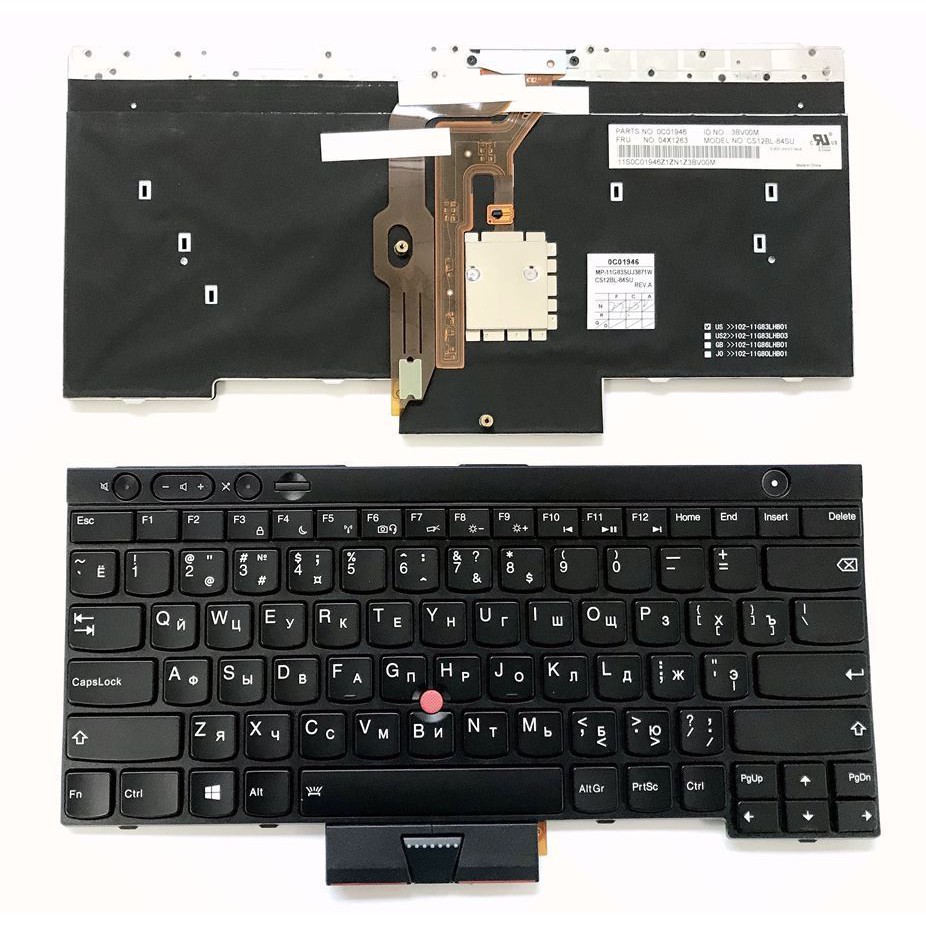 Bàn phím Lenovo T430, T430i, T430s, T430u, T530, T530i, W530, X230, X230i, X230t - Keyboard Lenovo