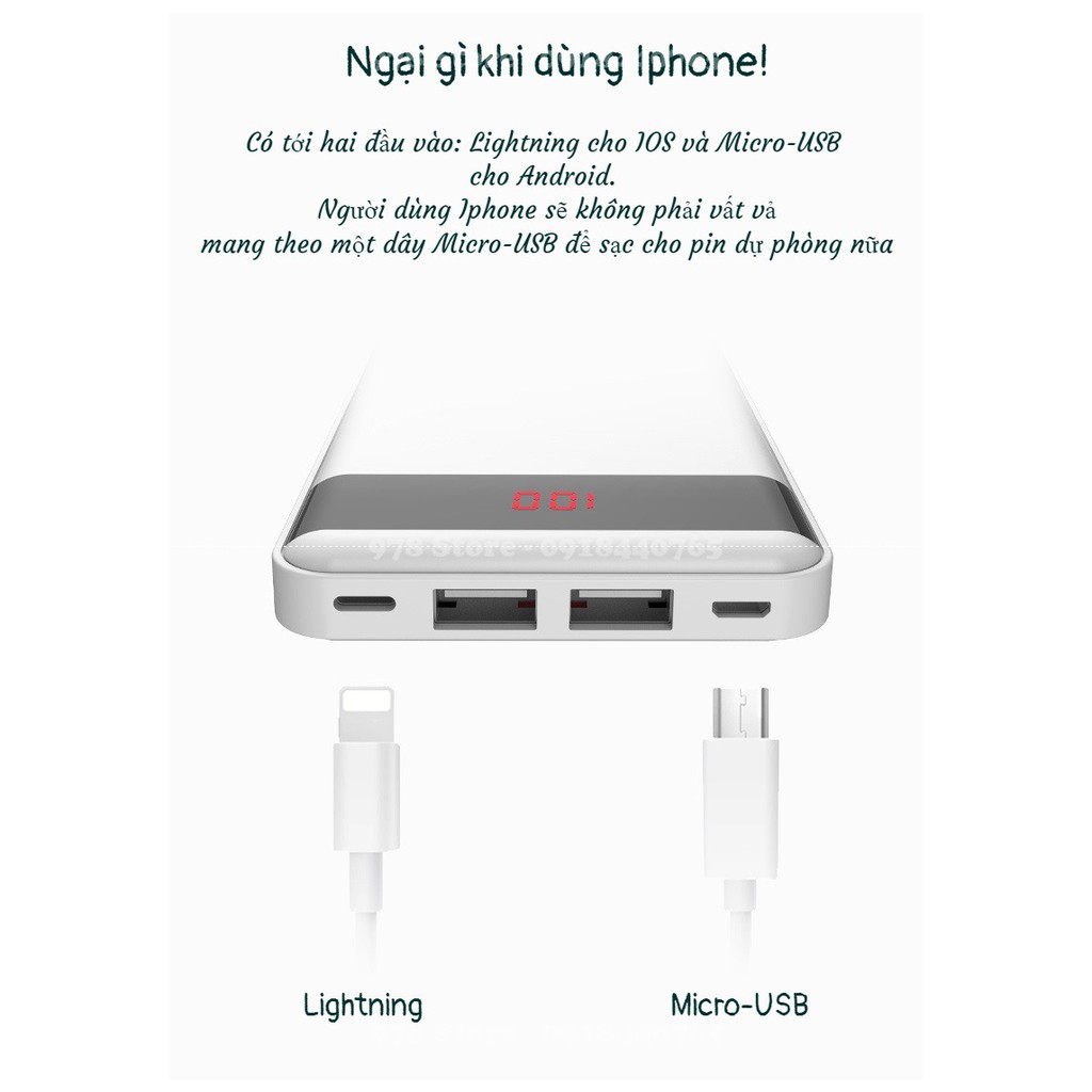 [CHÍNH HÃNG] Pin sạc dự phòng Yoobao P10000L 10000mAh -Pin dự phòng Yoobao S10-1 | BigBuy360 - bigbuy360.vn