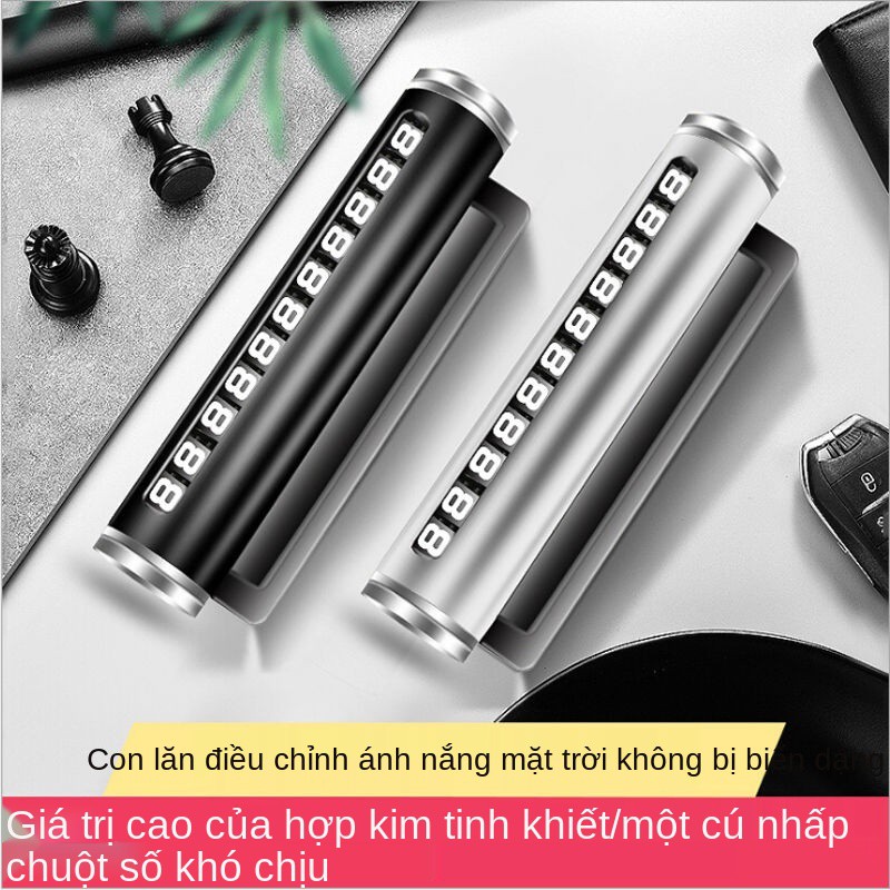 Biển số bãi đậu xe tạm thời bằng kim loại, điện thoại di động, giá đỡ động bốn trong một sáng tạo, búa an toàn cho