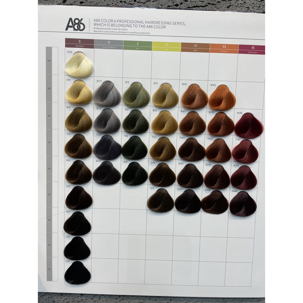 Bảng màu A86