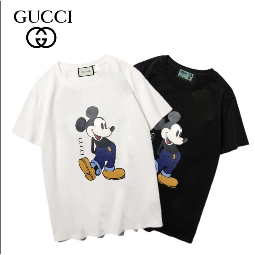 Hàng Mới Về Áo Thun Tay Ngắn Họa Tiết Gucci Thời Trang Dành Cho Cả Nam Và Nữ